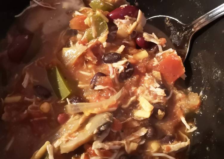 Recipe of Super Quick Homemade Slow Cooker Chicken Chili