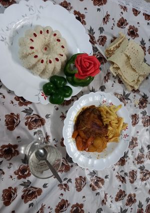 عکسی از دستور مرغ پلو درجه یک👌😋😉