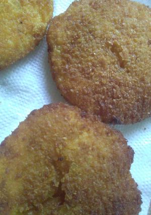 Una foto de Milanesas veganas de arroz