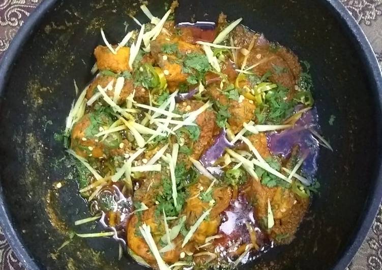 Tandoori chicken karahi