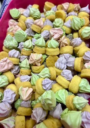 Gambar Meringue cookies / biskut ice cream/ biskut pusat
