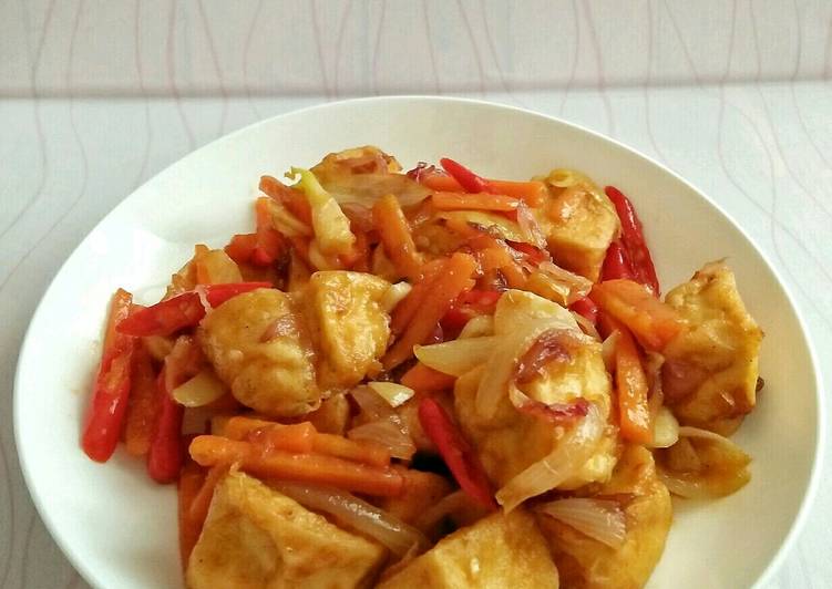 Tahu Goreng Tepung Saus Tiram