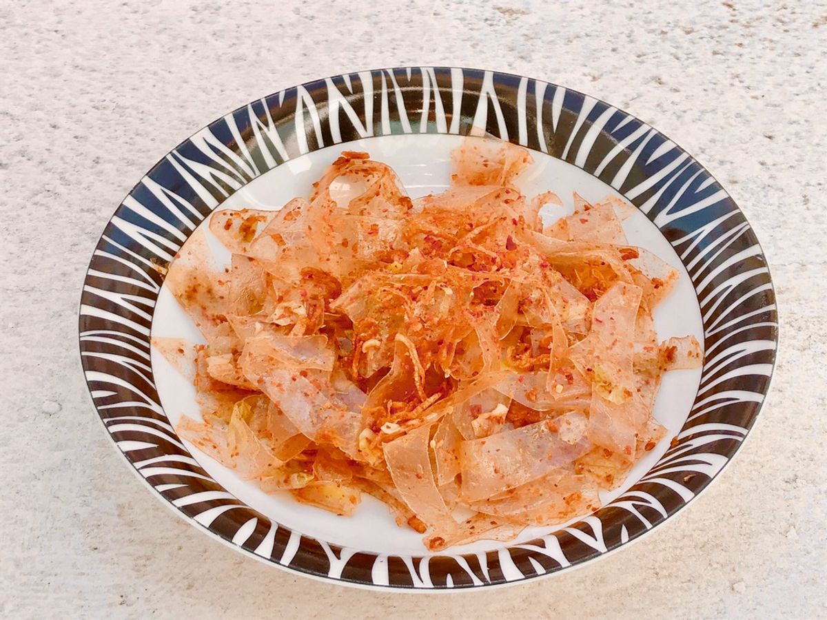 Bánh Tráng Trộn Muối Tôm Đơn Giản