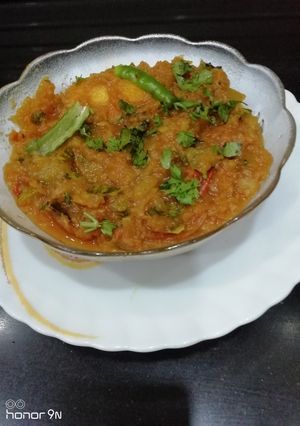 A picture of Mashed Kaddu Ki Subji.