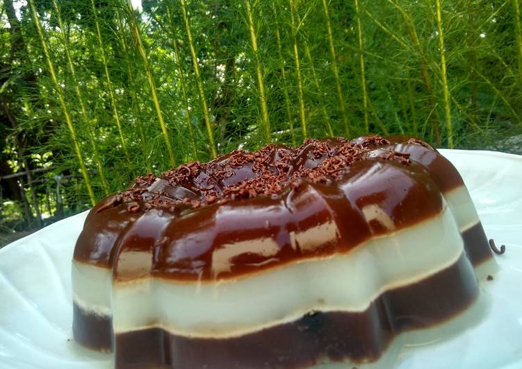 Resep Puding Coklat Vanila yang Bisa Manjain Lidah