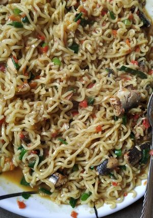 A picture of Garnished Noodles.