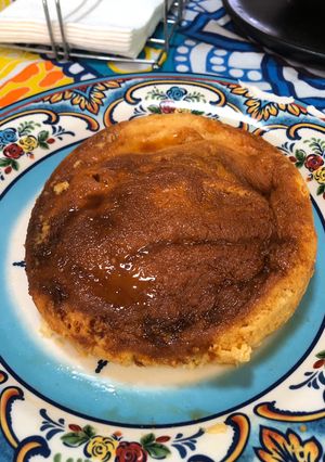 Una foto de Flan napolitano con queso crema