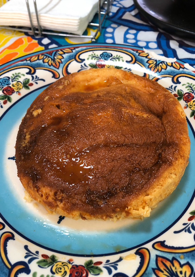 Una foto de Flan napolitano con queso crema