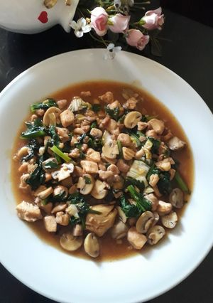 Foto resep Ayam jamur