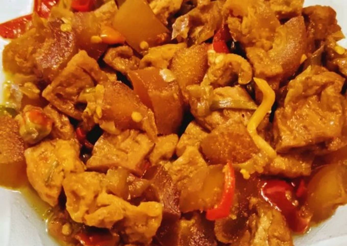 Langkah Mudah untuk Membuat Tumis cecek & tahu pedas, Enak Banget