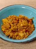 Cazuela de arroz con rape