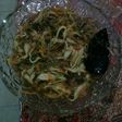 Tumis jamur dan warna warni sayur