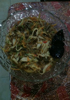 Foto resep Tumis jamur dan warna warni sayur