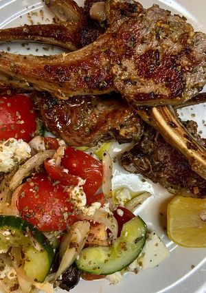A picture of Greek Lamb Cutlets.