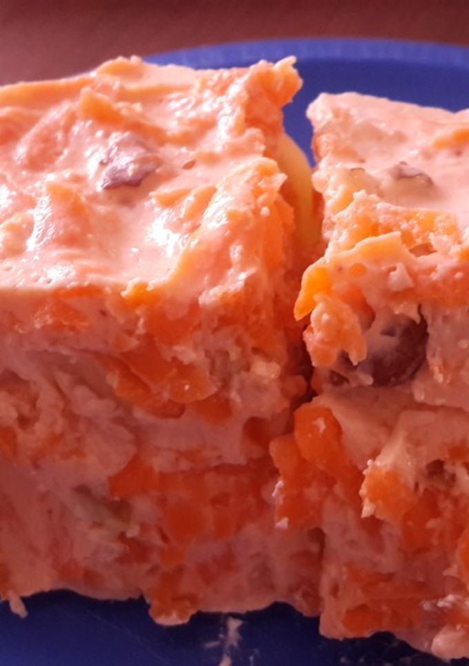 Una foto de Gelatina de ensalada de zanahoria