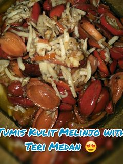 Foto resep Tumis Kulit Melinjo with Teri Medan 😉