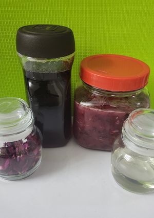 A picture of 🌹 Rose Syrup, Gulkand, Rose Water and Dry Rose Petals 🌹(Using Mishri).