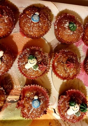Almás mézeskalács muffinkák recept fotója