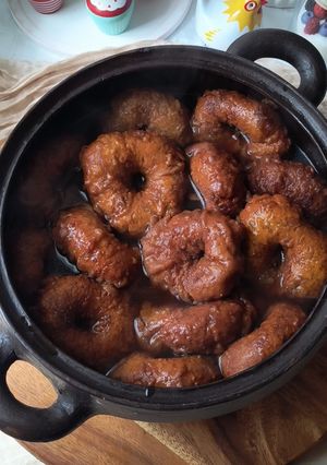 Una foto de Picarones sin gluten