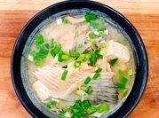Gambar salmon miso soup
