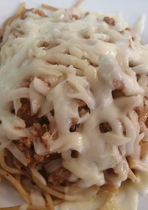 Bolognai spagetti teljes kiőrlésű tésztával recept fotója