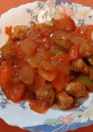 Foto principal de Solomillo de cerdo al chilindrón con toque picante