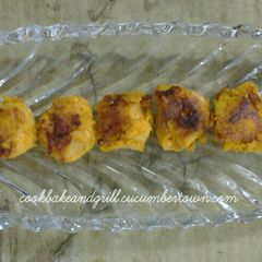 A picture of Murg malai kebab.