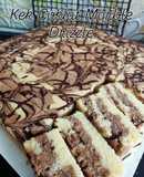 Kek Marble Coklat Vanilla Drizzle