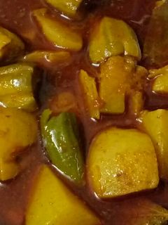 পটল আলু মিষ্টিকুমড়োর ডালনা(Alu potol mishti kumror dalna recipe i রেসিপির প্রধান ছবি