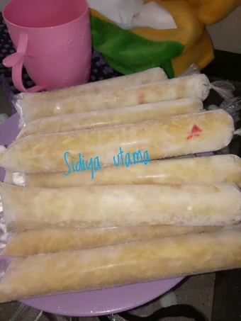 Langkah Gampang Menyiapkan Resep Es serut mangga pakai nutrisari rasa es rujak yang  Bikin Ketagihan Anti Ribet, Mantap Sekali