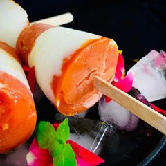 Mango Lassi popsicle A picture of Mango Lassi popsicle.