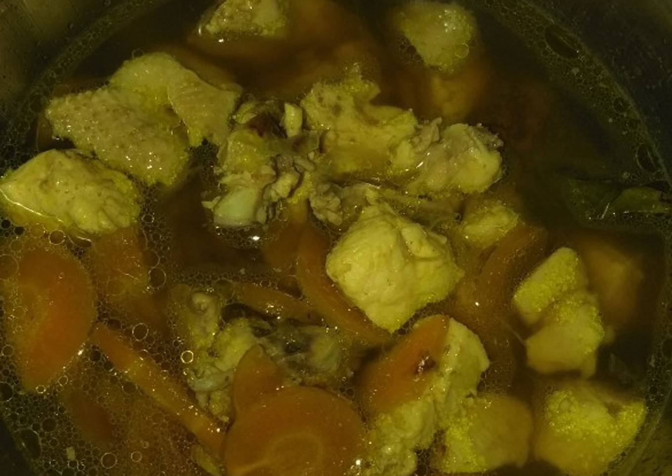 Sop ayam tanpa minyak