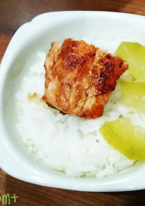 Hình của món Cá hồi kho nước tương cho bé 12m+.
