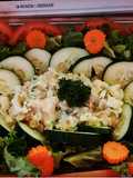 Ensalada verde con guarnición de palmito