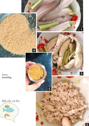Hình của món Ăn dặm kiểu Nhật - Bột rắc cá lóc (chà bông cá lóc).