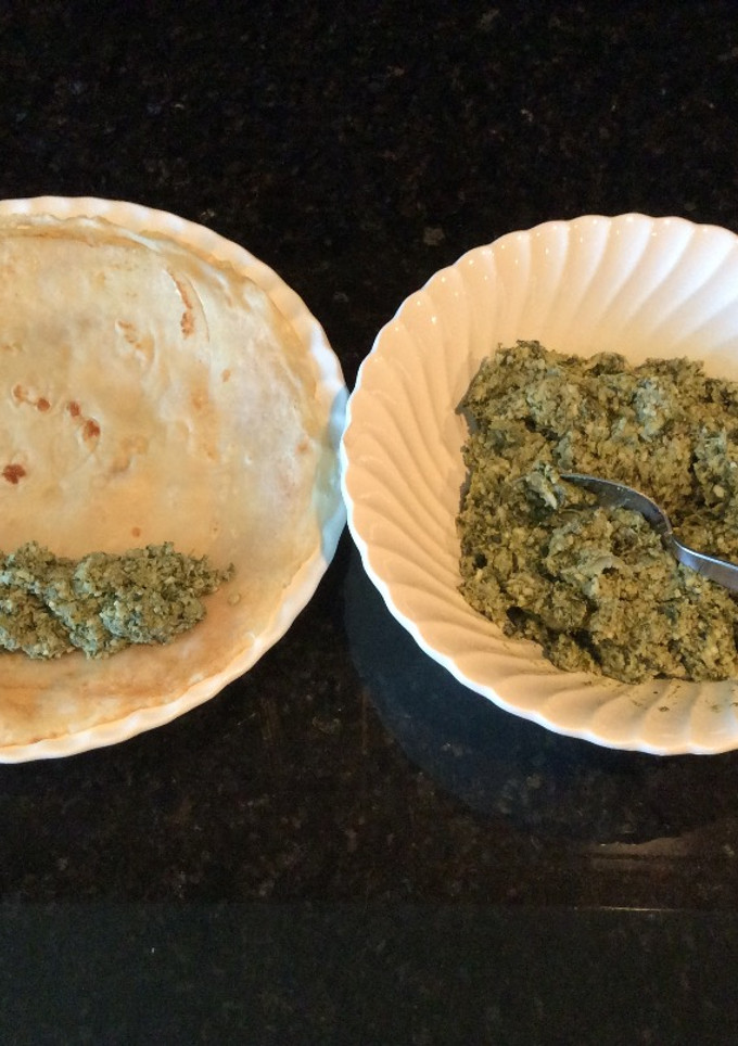 Una foto de Relleno de Tres Quesos y Espinaca