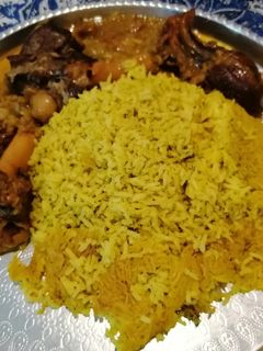 عکسی از دستور شوید پلو با ماهیچه