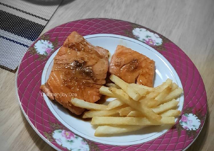 Resep Salmon teriyaki Anti Gagal