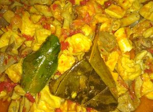 Foto resep Tahu dan Jeroan Ayam Bumbu Merah