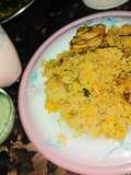 Smoke chicken karahi biryani
