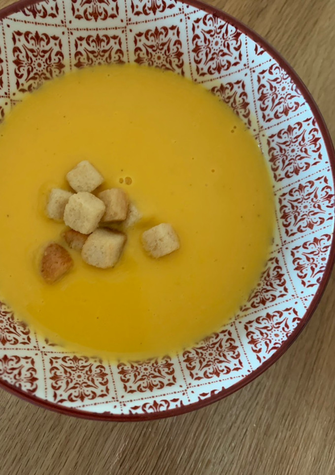 Una foto de Vichyssoise en Thermomix con boniato ¡todo un acierto!