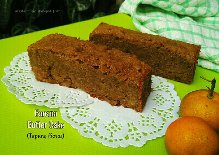 Banana Butter Cake (Tepung Beras)