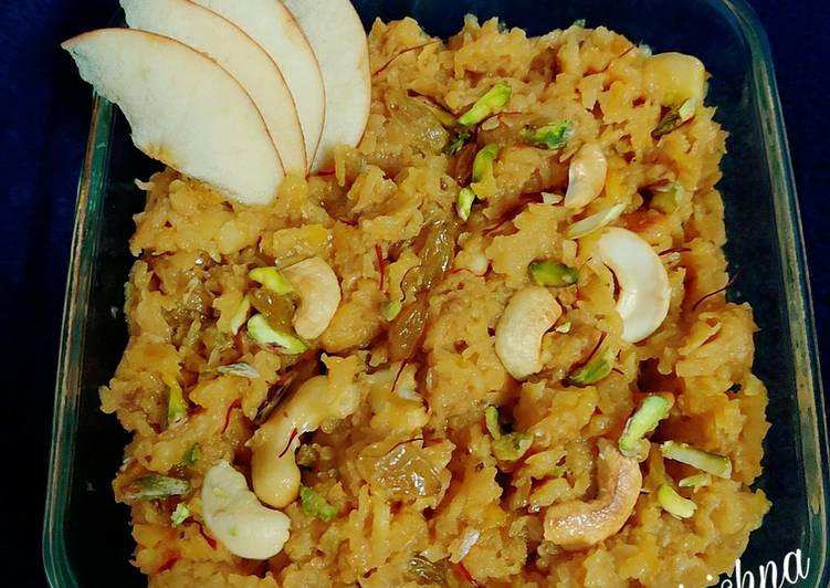 Easiest Way to Cook Delicious Apple halwa ๐ Easiest Way to Cook Delicious Apple halwa ๐