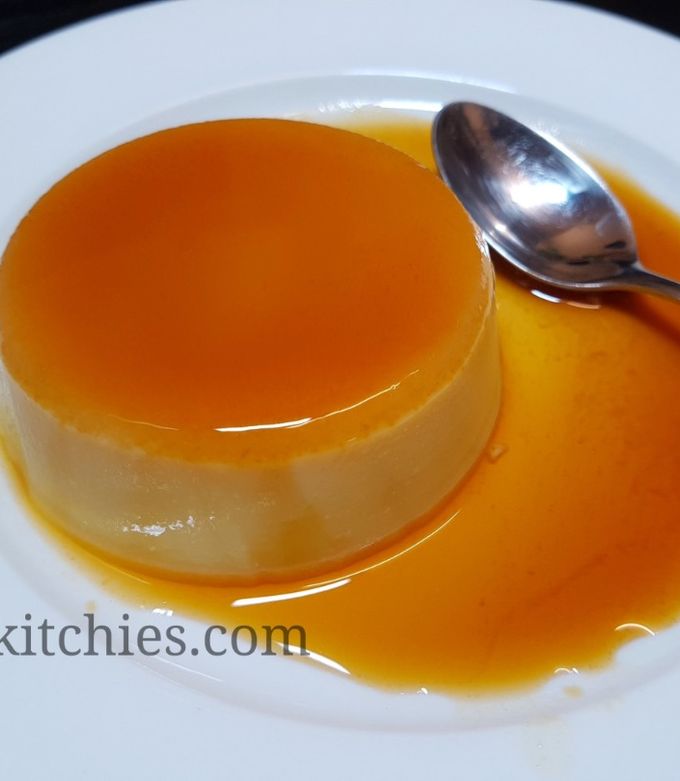 A picture of Easy No-Bake, No-Steam Caramel Flan.