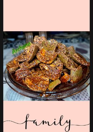 A picture of Mango picle(Bihari style).