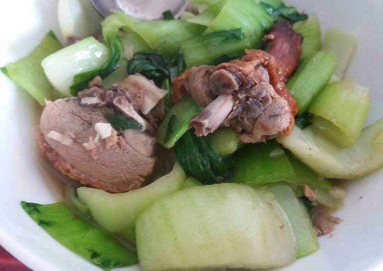 Resep Cah bebek pokchoy Top Enaknya