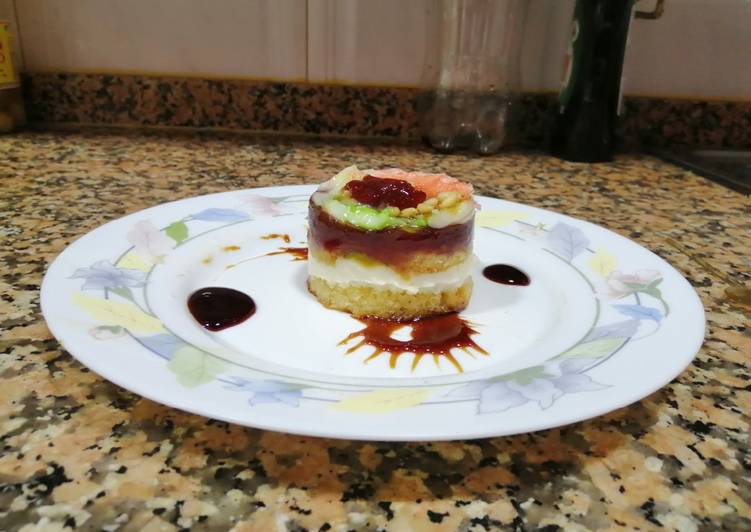 Cheesecake de queso crema y frutos rojos
