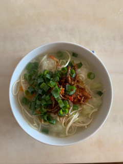 簡單絲瓜麵 的食譜成品照片
