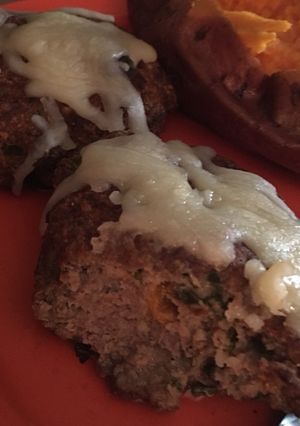 A picture of Air fried Turkey burgers.