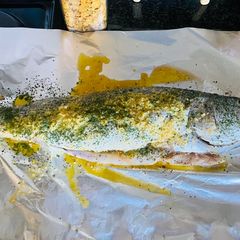 A picture of Cape salmon for braai or oven.
